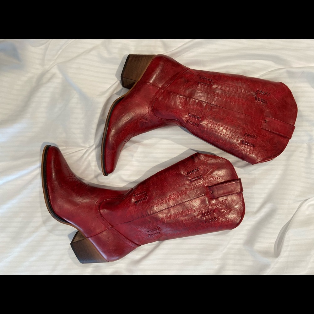 Red Cowboy Boots